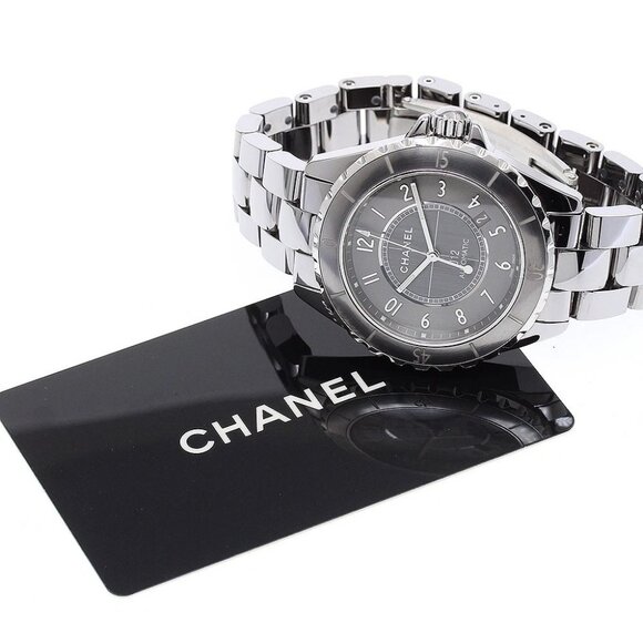 CHANEL J12 Chromatic 41MM H2934 Date gray Dial Automatic Men's Watch - Picture 1 of 10